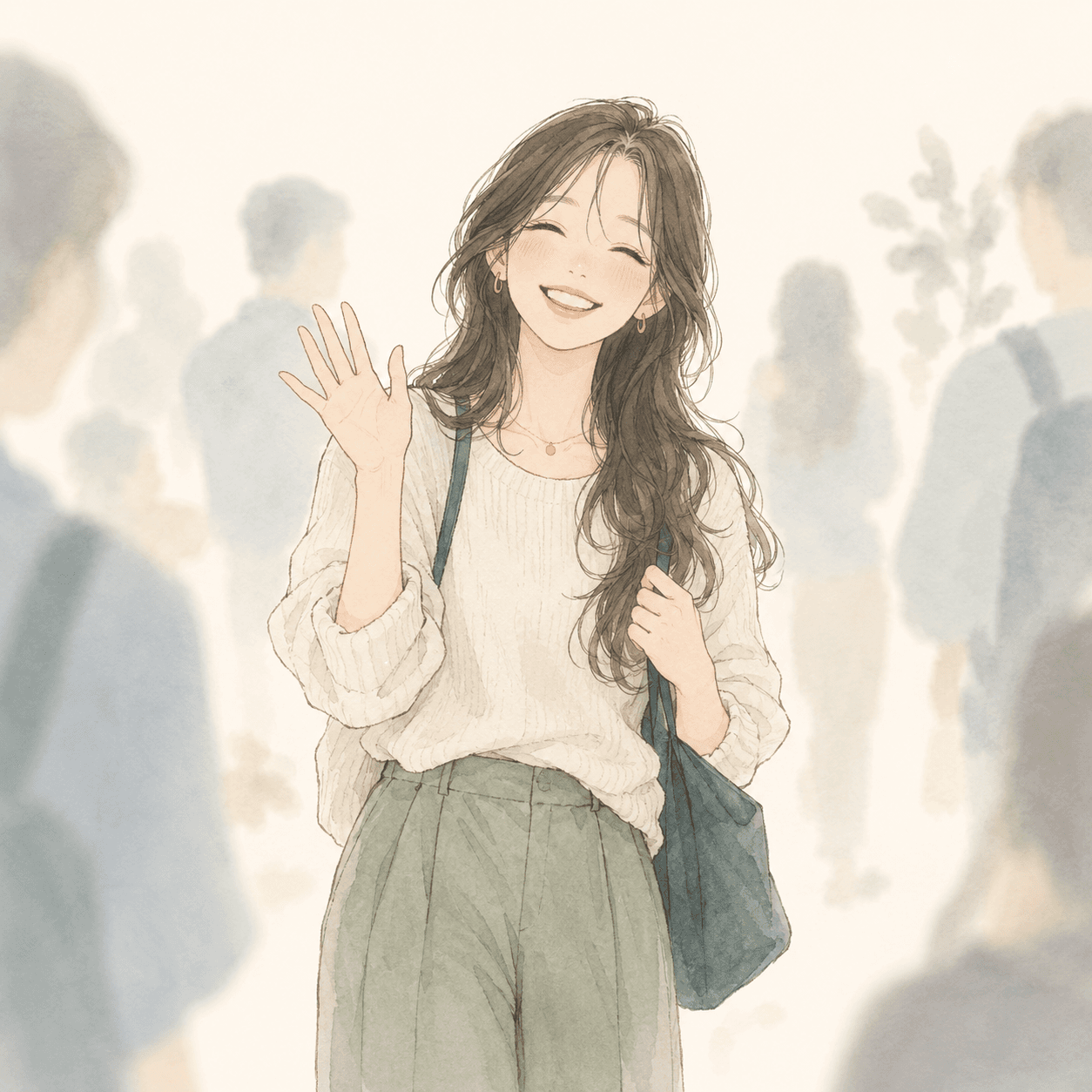 밝고 친근한 사람