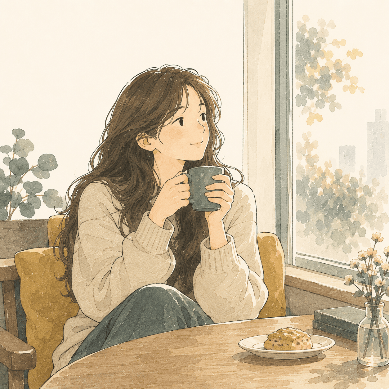 편안하고 차분한 사람